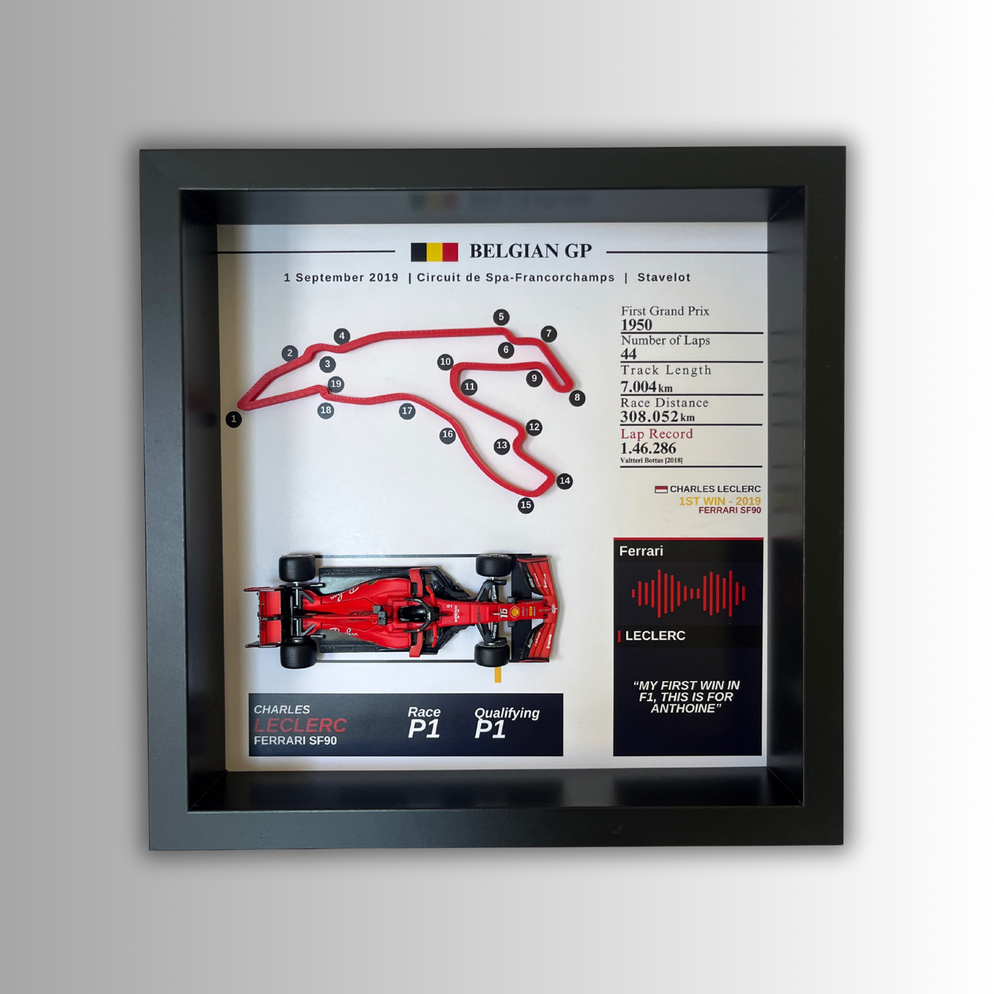 Customize F1 3D Track Frame – SOLO