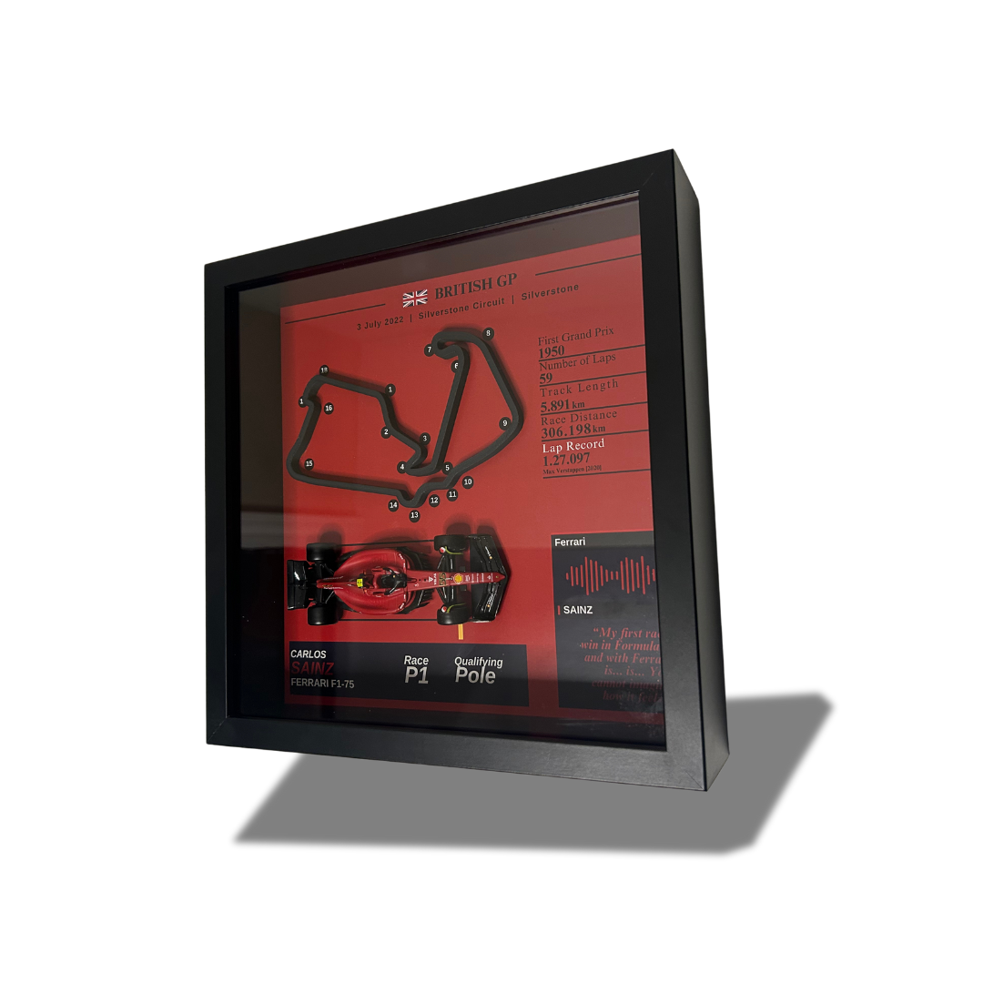 F1 2022 British GP Carlos Sainz First Win 3D Track Frame