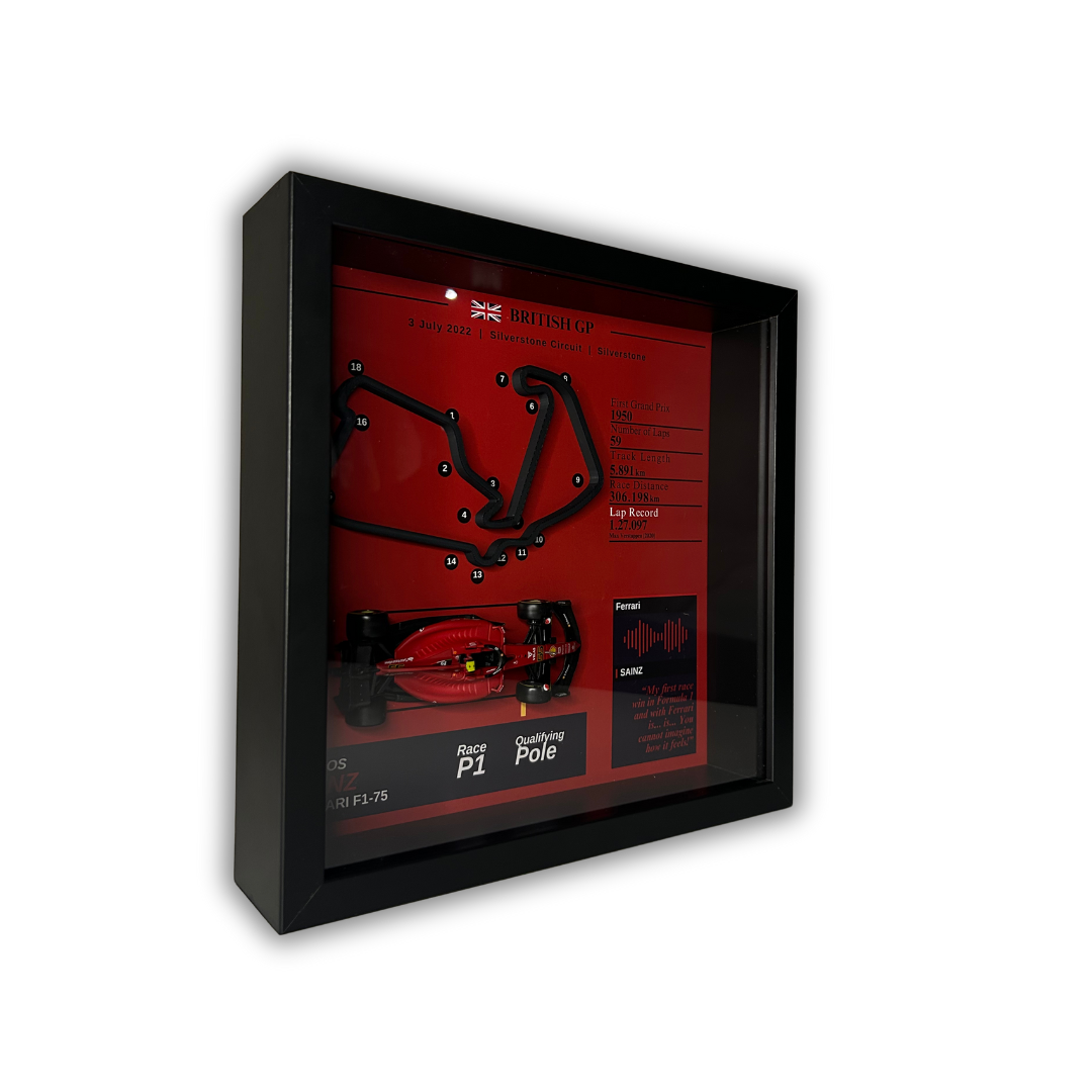 F1 2022 British GP Carlos Sainz First Win 3D Track Frame